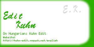 edit kuhn business card